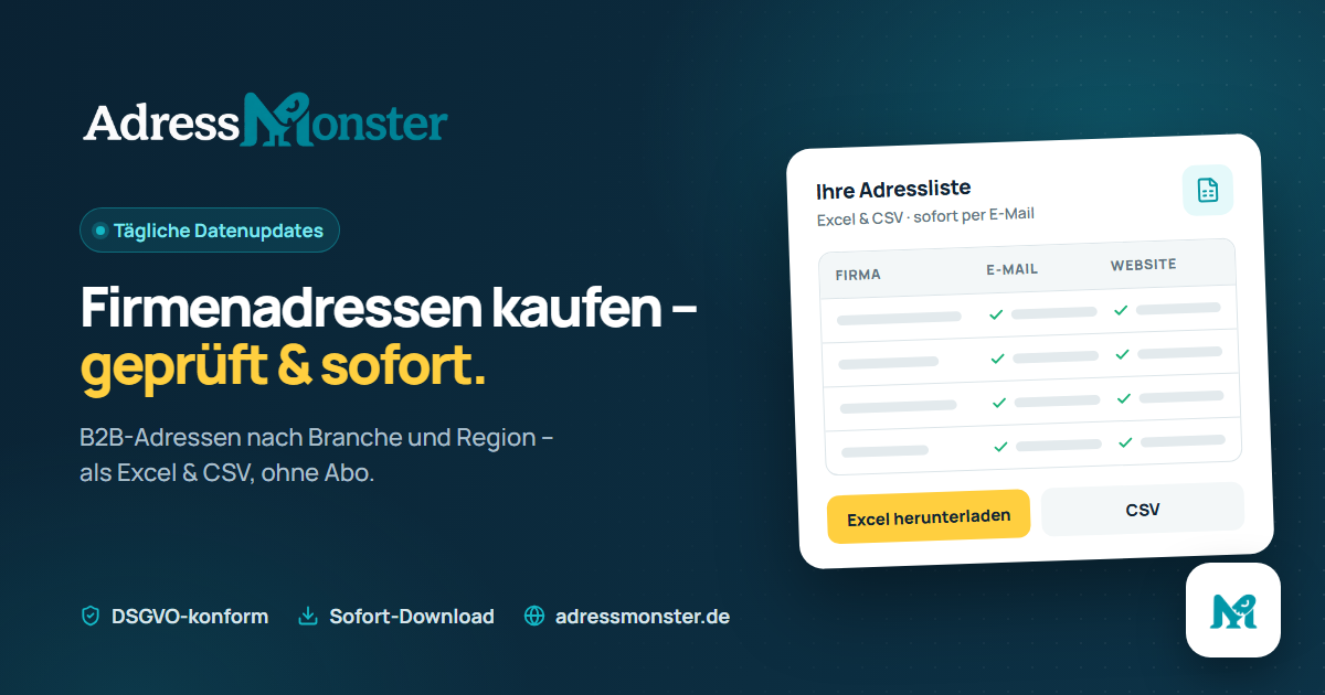 Mini Rph Apotheken Email Adressen kaufen